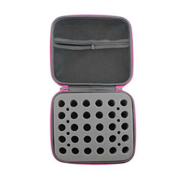 “This Girl is Essentially SpOILed” Essential Oil Carrying Case Holds 30 5ml/10ml/15ml Bottles; Black Nylon Travel-Friendly Foam-Padded Organizer with Handle and Zipper