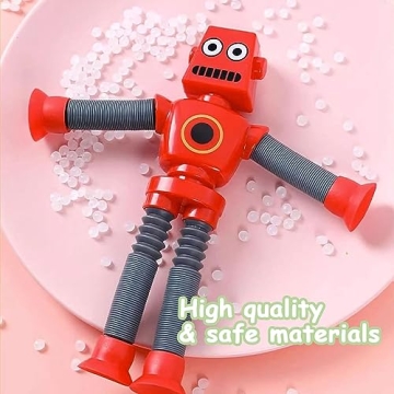 Pop Tubes Robot Toy for Kids Fidget Toys Great for Gifts