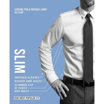 Calvin Klein Men's Slim Fit Non-Iron Dress Shirt Mist