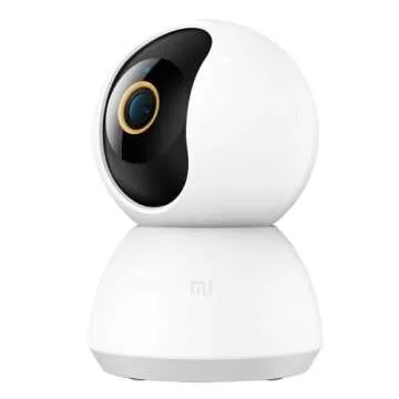 Xiaomi Smart Camera C300, 2K Clarity, 360° Vision, AI Human Detection, F1.4 Large Aperture and 6P Lens, Enhanced Color Night Vision in Low Light, Full Encryption for Privacy Protection, White