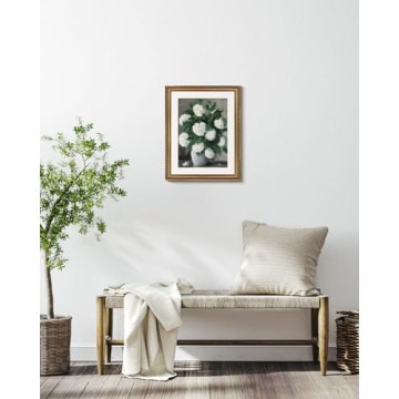 InSimSea Retro Gold Framed Hydrangea Wall Art 16x20
