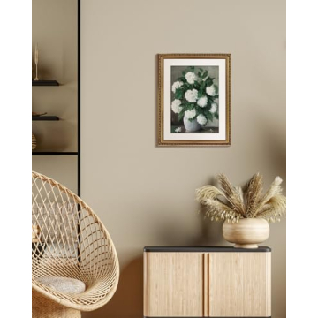 InSimSea Retro Gold Framed Hydrangea Wall Art 16x20