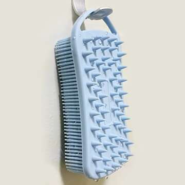 2 PC Silicone Body Shampoo Brush for All Skin Types