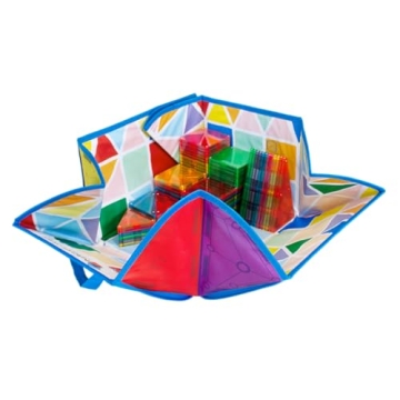 MAGNA-TILES 84-Piece Magnetic Set with Storage Bin