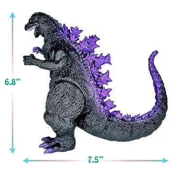 TwCare Classic 1954 65th Anniversary vs Heisei Era Godzilla Toy, Movie Series Movable Joints Action Figures Birthday Gift for Boys and Girls, Travel Bag