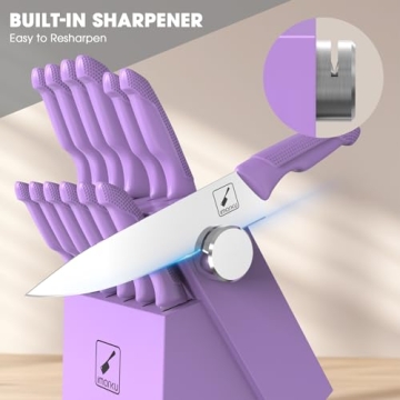 imarku Lavender Kitchen Knife Set - 14 PCS Professional