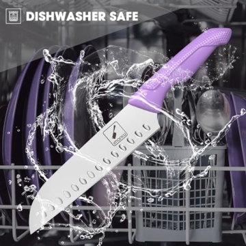 imarku Lavender Kitchen Knife Set - 14 PCS Professional