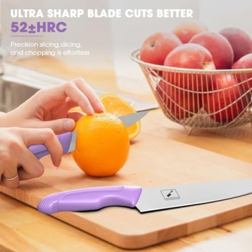 imarku Lavender Kitchen Knife Set - 14 PCS Professional