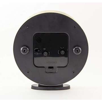 Timelink, Gold Crosley Modern Art Deco Office and Desk Alarm Clock, Black