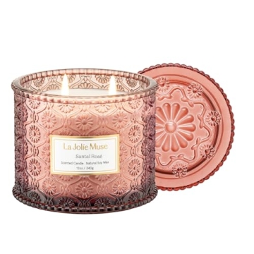 Luxury Vegan Rose Candle for Home Decor and Gifts