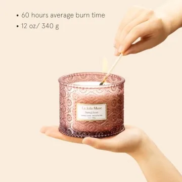 Luxury Vegan Rose Candle for Home Decor and Gifts