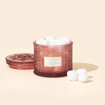 Luxury Vegan Rose Candle for Home Decor and Gifts