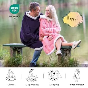 Bedsure Blanket Hoodie - Award Winning Cozy Wearable Comfort
