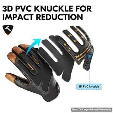 Heavy Duty Mechanic Gloves - Waterproof & Touchscreen