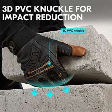 Heavy Duty Mechanic Gloves - Waterproof & Touchscreen