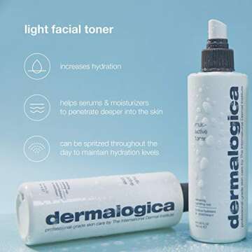Dermalogica Multi-Active Toner, Facial Spray for Hydrating, Calming, Refreshing - Help Condition Skin and Prepare for Moisture Absorption