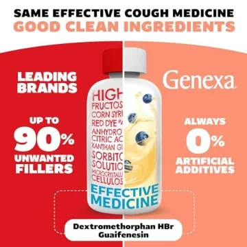 Genexa Kids Clean Cough Medicine for Ages 4-11, Dye Free
