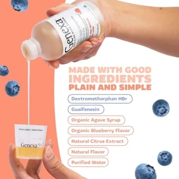 Genexa Kids Clean Cough Medicine for Ages 4-11, Dye Free