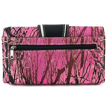 Stylish Justin West Camouflage Purse with Matching Wallet