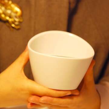 FUYTERY Tilted Smart Tea Infuser Cup for Easy Brewing