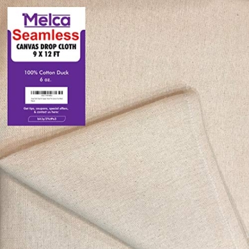 Versatile 100% Cotton Drop Cloth Tarp for Crafts