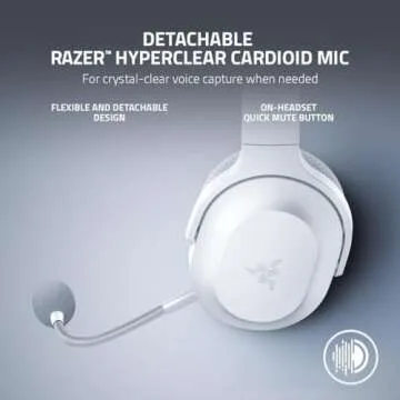 Razer Barracuda X Wireless Multi-Platform Gaming and Mobile Headset - Mercury (Renewed)