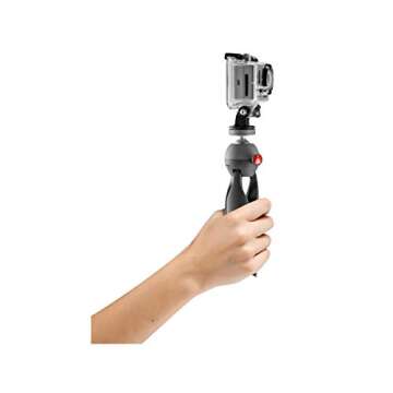 Manfrotto PIXI Xtreme Mini Tripod Kit with Head for GoPro Cameras (MKPIXIEX-BK), Manfrotto Black with GoPro Adapter