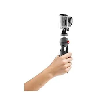 Manfrotto PIXI Xtreme Mini Tripod Kit with Head for GoPro Cameras (MKPIXIEX-BK), Manfrotto Black with GoPro Adapter