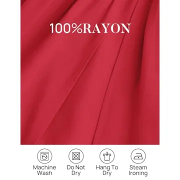 ZESICA Women's Boho Off Shoulder Maxi Dress in Cherry