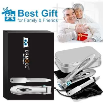 DRMODE Heavy Duty Nail Clippers for Thick Nails 180-degree