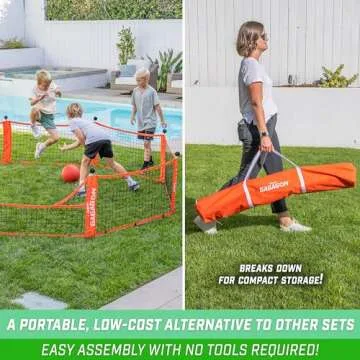 GoSports Gagagon Portable Gaga Ball Pit for Indoor or Outdoor Games; Choose from 10 ft, 15 ft, or 20 ft