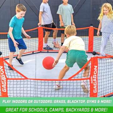 GoSports Gagagon Portable Gaga Ball Pit for Indoor or Outdoor Games; Choose from 10 ft, 15 ft, or 20 ft