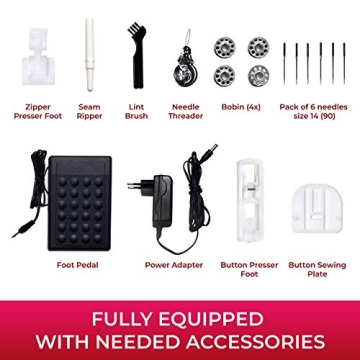 Mueller Ultra Stitch Sewing Machine 110 Stitch Apps LED Light