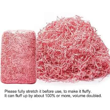 McFleet 1 LB Eco-Friendly Crinkle Paper Pink Filler