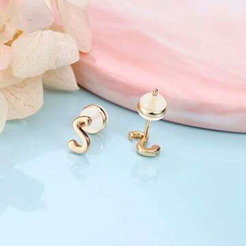 Buy Hypoallergenic Sterling Silver Initial Earrings