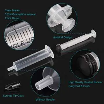 Sterile 5ml Syringes - 12 Pack for Safe Liquid Measurement