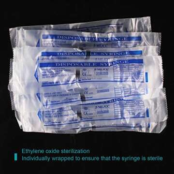 Sterile 5ml Syringes - 12 Pack for Safe Liquid Measurement