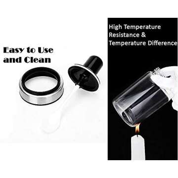 Glass Oil Dispenser with Basting Brush, Olive Oil Bottle with Oil Brush for BBQ Pastry Grill Baking ...