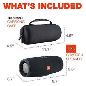 Portable JBL Charge 4 Waterproof Bluetooth Speaker Bundle