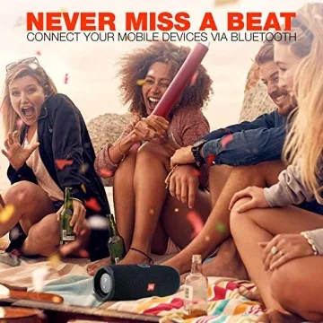 Portable JBL Charge 4 Waterproof Bluetooth Speaker Bundle