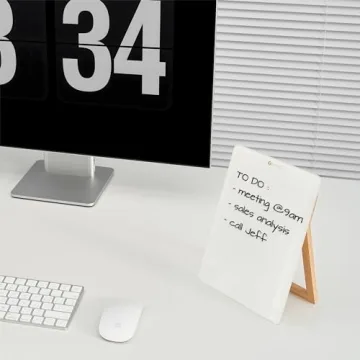 Stylish Glass Desktop Whiteboard for Home and Office