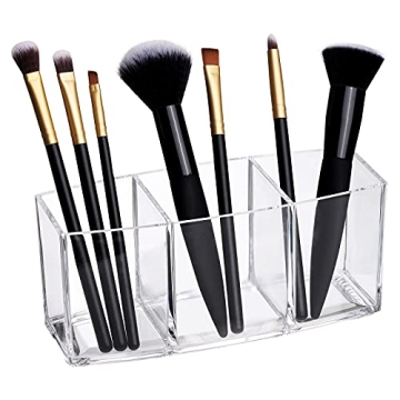 Tbestmax Clear Makeup Brush Holder Organizer for Brushes