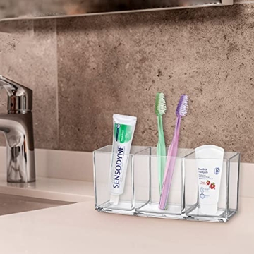 Tbestmax Clear Makeup Brush Holder Organizer for Brushes