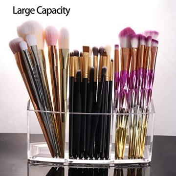 Tbestmax Clear Makeup Brush Holder Organizer for Brushes