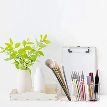 Tbestmax Clear Makeup Brush Holder Organizer for Brushes