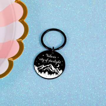 NUBARKO Stainless Steel Keychain - Inspirational Gift for Fans, Friends & Family - Unisex, All Ages - Black