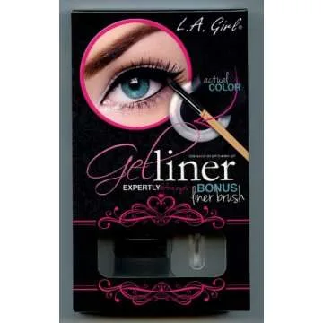 L.A. Girl Gel Liner Kit, Very Black GEL722