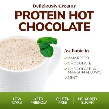 BariWise Protein Hot Chocolate with Marshmallows, Hot Cocoa, Low Sugar, Low Carb, Keto Friendly & Gluten Free (7ct)