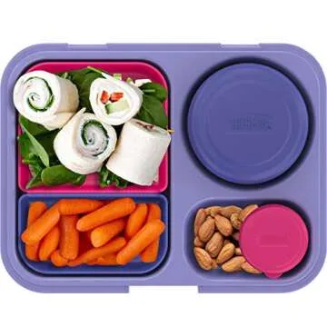 THERMOS Kids Freestyle Kit Purple Food Storage System, 8 piece set