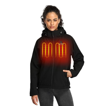 ORORO Women's Heated Jacket with Battery Pack & Hood